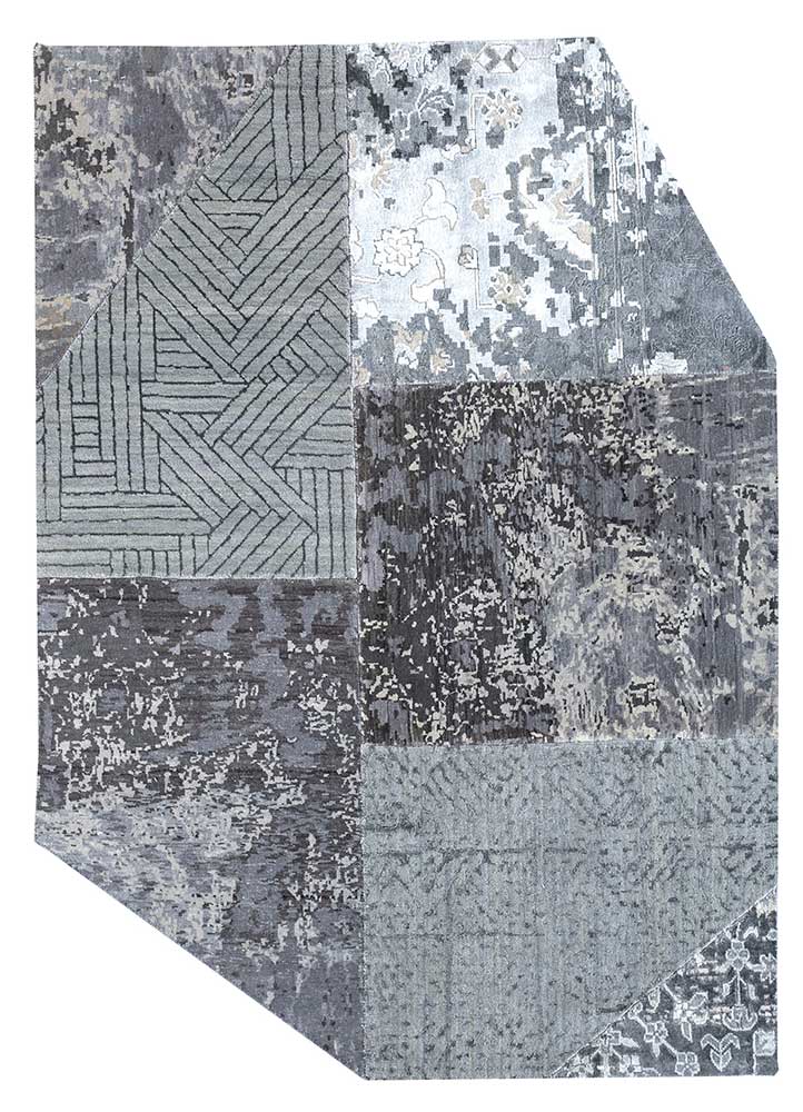 Nickel/Black Olive Hand Knotted Rugs