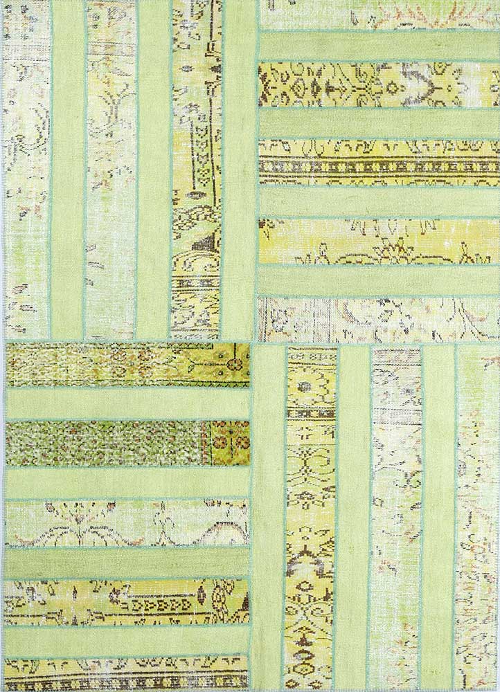 Oasis Green/Wild Lime Hand Knotted Rugs